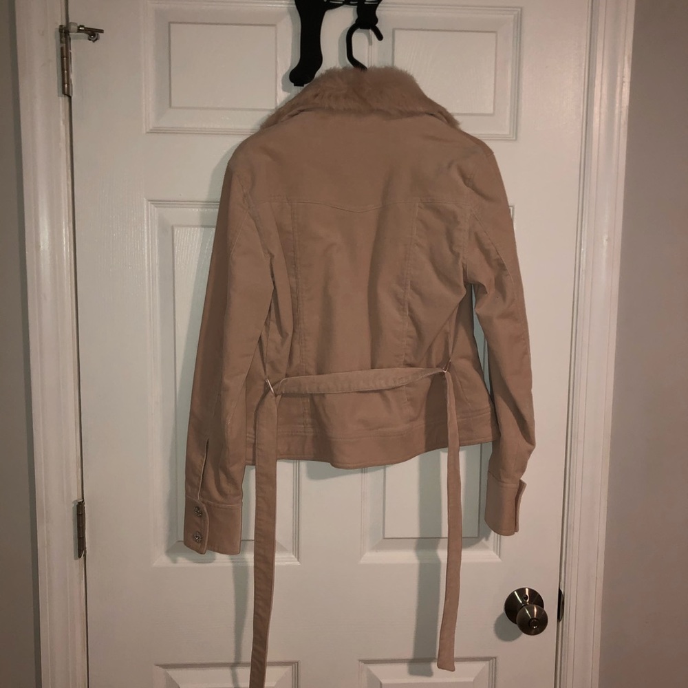 Vintage y2k Arden B courderoy pink jacket with fur - Picture 6 of 10